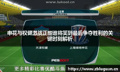 申花与权健激战正酣谁将笑到最后争夺胜利的关键时刻解析